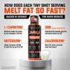 ALPHA LION Burn2O L-Carnitine Liquid 2000mg, Premium Liquid Fat Burner & Pre-Workout Supplement for Men & Women - Natural Energy & Metabolism Booster for Weight Loss - ShredBerry