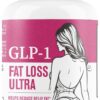 71MDjXNo8iL._AC_SL1500_.jpg GLP-1 Fat Loss Ultra - Weight Loss Pills, Appetite Suppressant & Fat Burner for Women | Supports Healthy Pathways Associated with GLP-1 Activity | 3rd Party Tested Supplement - 60 Capsules for Adults