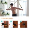 Resistance Bands Set (12pcs), Workout Bands with Handles, Door Anchor, Ankle Straps and Carry Bag, Exercise Bands for Shape Body and Home Workouts