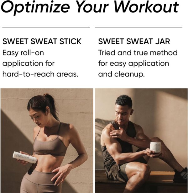 71PxIayF89L._AC_SL1500_.jpg Sports Research Sweet Sweat Workout Enhancer Gel to Maximize Your Exercise & Sweat Faster - 6.4oz Stick