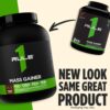 Rule 1 Proteins Mass Gainer - High-Calorie Weight Gain Formula with 1,220+ Calories, 250g+ Complex Carb Blend, 40g All-Whey Protein Per Serving (8 Servings, Strawberries & Crème)