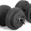 CAP Barbell 40-Pound Adjustable Cement Dumbbell Set – Versatile Weights for Home Gym Excellence
