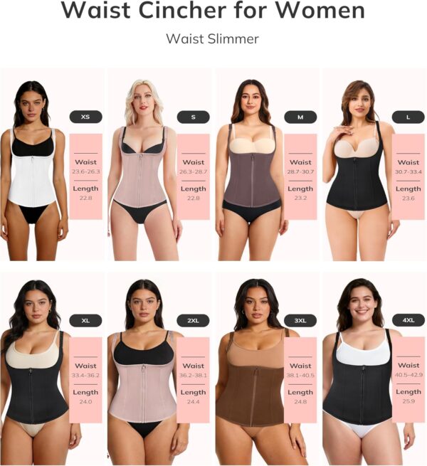 71Y9YJjRWSL._AC_SL1500_.jpg LODAY Waist Trainer Corset for Women Tummy Control Sport Workout Body Shaper Black