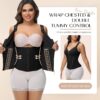 71ZakoXAp5L._AC_SL1500_.jpg SHAPSHE Waist Trainer Corset for Women Tummy Control Sport Workout Body Shaper Vest for Women Postpartum Gym Zipper and Hooks
