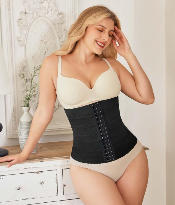 Nebility Waist Trainer for Women Corset Shapewear Tummy Control Segmented Waist Cincher Workout Girdle