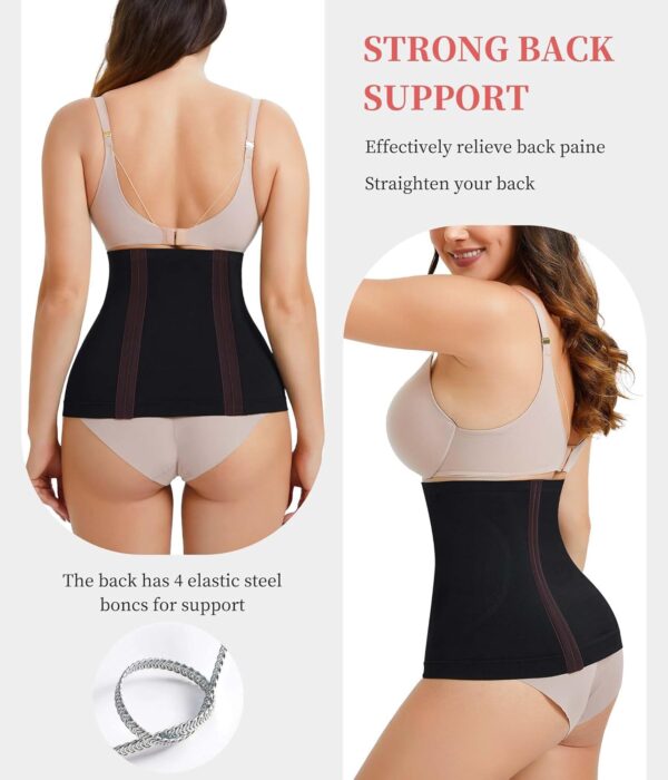 AOSBOEI Waist Trainer Shapewear Tummy Control Waist Cincher Girdle Body Shaper Postpartum Recovery Belt Belly Band Wrap