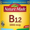 Nature Made Vitamin B12 1000 mcg, Dietary Supplement for Energy Metabolism Support, B12 Vitamins 1000 mcg, 150 Softgels, 150 Day Supply