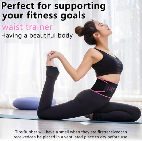 Lisacool Waist Trainer for Women,Sweat Band,Belt for Weight Loss,Waist Trimmer,Waist Trainer for Women Working Out