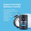 Night Shred Black Melatonin-Free Nighttime Fat Burner and Sleep Support Supplement - GABA Complex with Ashwagandha, CLA, Grains of Paradise, and Zylaria - Thermogenic Fat Burner - 90 Vegan Capsules