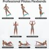 Renoj Resistance Bands for Working Out: 3-Set Professional Exercise Bands for Pilates, Yoga, Home Gym, Booty, Leg Training | Heavy/Medium/Light Fabric Loops for Women Men