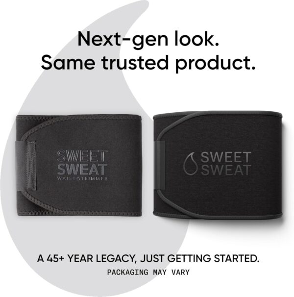 Sports Research Sweet Sweat Waist Trimmer (Core Series) - Premium Sweat Enhancing Fitness Band for Women & Men