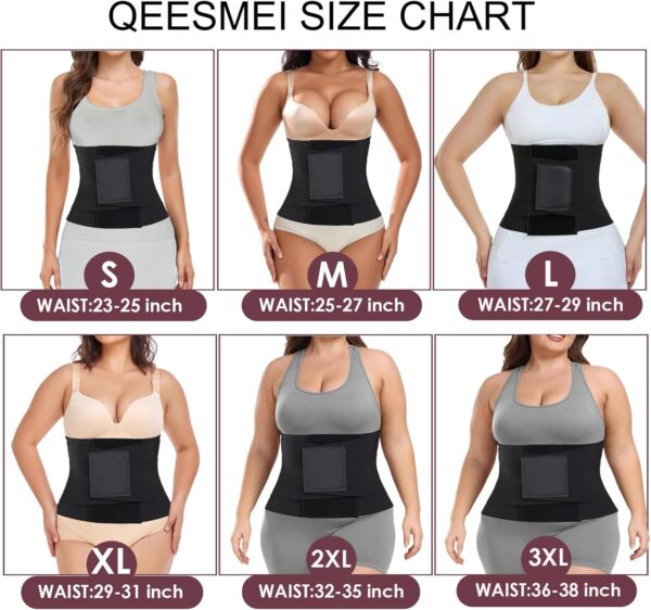 71vIblwCweL._AC_SL1500_.jpg Waist Trainer Belt for Women Belly Fat Waist Cincher Trimmer Ab Belt Tummy Control Body Shaper with Triple Wrap