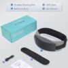 KNQZE Cordless Back Massager Belt for Pain Relief, Stomach Massager for Digestion, Heating Pad with 2 Heating Levels, Slimming Massage Belt with 3 Vibration Modes, Gifts for Women Men