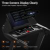 16% Treadmills for Home with Handle, 3 in 1 Portable Treadmill with Incline, Foldable Treadmill with Three Screen, 12 Preset Programs, 400Lbs