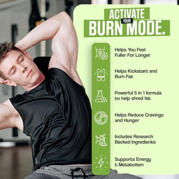 Male Burn MAX - Fat Burner FOR MEN - Weight Loss Pills, GLP-1 Support, Appetite Suppressant - 5 Powerful Ingredients to Help Burn Fat While Sustaining Muscle - 3rd Party Tested - 60 Capsules