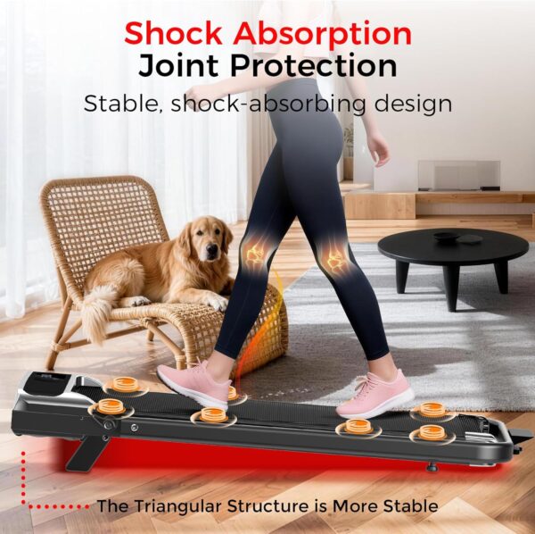 Walking Pad Treadmill with 8% Incline,Foldable Treadmills for Home and Office, 3.0 HP Quiet Walking Pad Treadmill with Walking Pad with Handle 350 LBS Capacity