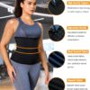 LEINIDINA Womens Waist Trainer Corset with Zipper Sweat Waist Trimmer for Women Workout Belt Corset Shapewear