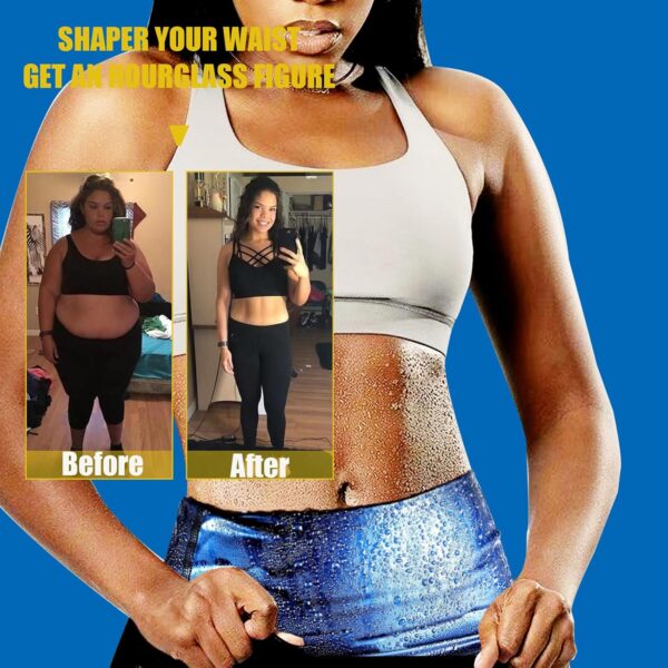 Sweat Waist Trimmer Trainer Belt Wrap Belly Sweat Band Sauna Slimming Belt for Women Lower Belly Fat Plus Size