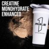 Rule 1 Proteins Mass Gainer - High-Calorie Weight Gain Formula with 1,220+ Calories, 250g+ Complex Carb Blend, 40g All-Whey Protein Per Serving (8 Servings, Strawberries & Crème)