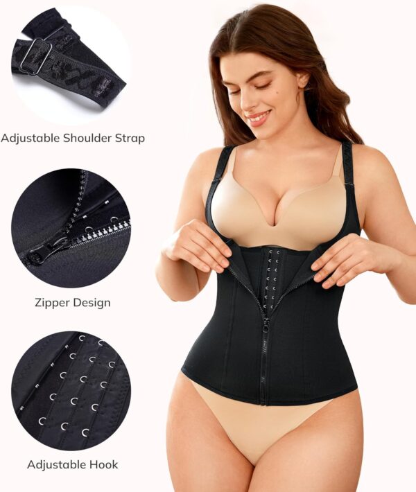 81512yJDFL._AC_SL1500_.jpg LODAY Waist Trainer Corset for Women Tummy Control Sport Workout Body Shaper Black