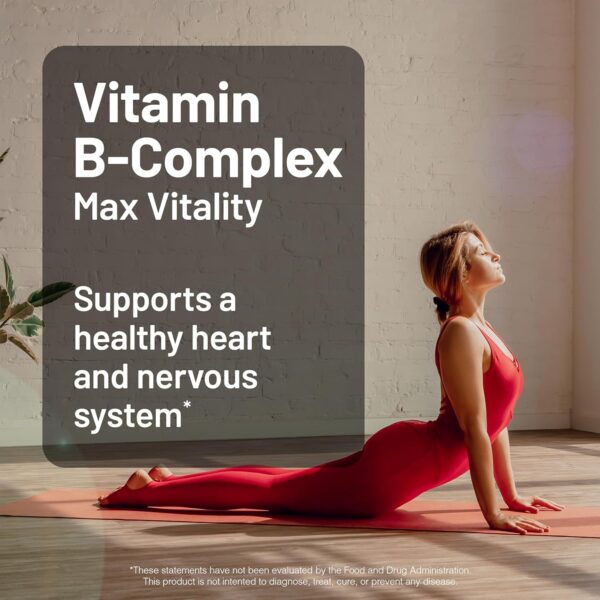 NatureWise Vitamin B Complex for Women and Men - with Folic Acid Biotin B1 B2 B3 B6 B12 - Support Cellular Energy & Mental Clarity - Gluten & Dairy Free, Non-GMO - 60 Softgels[2-Month Supply]