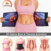 LEINIDINA Waist Trainer for Women Corset Shapewear Segmented Sweat Waist Trimmer for Women Workout Belt