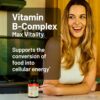 NatureWise Vitamin B Complex for Women and Men - with Folic Acid Biotin B1 B2 B3 B6 B12 - Support Cellular Energy & Mental Clarity - Gluten & Dairy Free, Non-GMO - 60 Softgels[2-Month Supply]