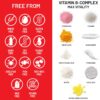 NatureWise Vitamin B Complex for Women and Men - with Folic Acid Biotin B1 B2 B3 B6 B12 - Support Cellular Energy & Mental Clarity - Gluten & Dairy Free, Non-GMO - 60 Softgels[2-Month Supply]
