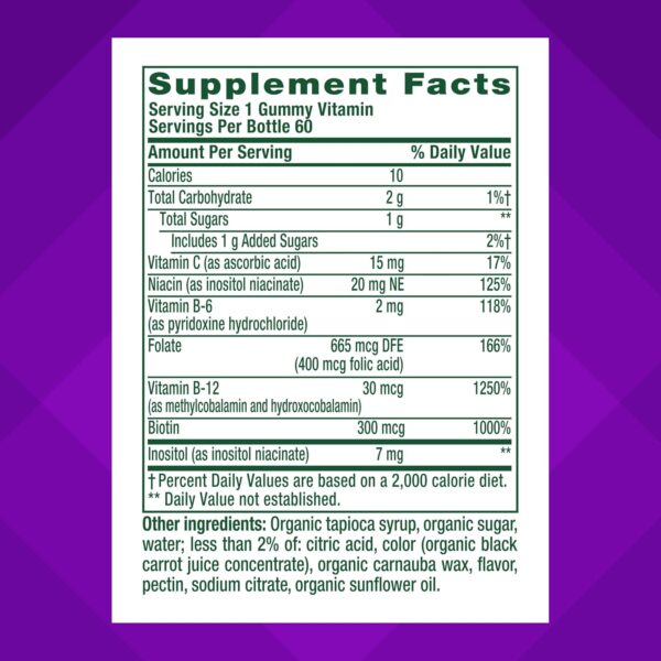 81T2TM2HSrL._AC_SL1500_.jpg vitafusion B-Complex Gummy Dietary Supplements, with 5 B Vitamins to Support Cellular Energy Production (1), Plus Vitamin C, Strawberry Flavor, 60 Count