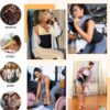 LEINIDINA Womens Waist Trainer Corset with Zipper Sweat Waist Trimmer for Women Workout Belt Corset Shapewear