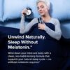 Night Shred Black Melatonin-Free Nighttime Fat Burner and Sleep Support Supplement - GABA Complex with Ashwagandha, CLA, Grains of Paradise, and Zylaria - Thermogenic Fat Burner - 90 Vegan Capsules