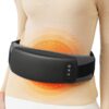 KNQZE Cordless Back Massager Belt for Pain Relief, Stomach Massager for Digestion, Heating Pad with 2 Heating Levels, Slimming Massage Belt with 3 Vibration Modes, Gifts for Women Men