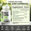 Male Burn MAX - Fat Burner FOR MEN - Weight Loss Pills, GLP-1 Support, Appetite Suppressant - 5 Powerful Ingredients to Help Burn Fat While Sustaining Muscle - 3rd Party Tested - 60 Capsules