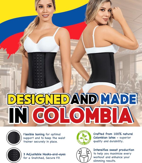 LadySlim by NuvoFit AUTHENTIC COLOMBIAN Premium Waist Trainer for Women Fajas Colombianas Reductoras Cinturilla Para Mujer