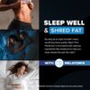 Night Time Fat Burner for Weight Loss Support & Sleep Aid | Appetite Suppressant, Carb Blocker, Nighttime Metabolism Booster for Stomach Fat Burner & Night Shred with Melatonin | Non-GMO, Vegan 60ct