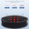 KNQZE Cordless Back Massager Belt for Pain Relief, Stomach Massager for Digestion, Heating Pad with 2 Heating Levels, Slimming Massage Belt with 3 Vibration Modes, Gifts for Women Men