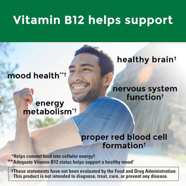 Nature Made Vitamin B12 Gummies 1000 mcg per serving, Dietary Supplement for Energy Metabolism Support, B12 Vitamins, 80 Gummy Vitamins, 40 Day Supply