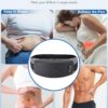 KNQZE Cordless Back Massager Belt for Pain Relief, Stomach Massager for Digestion, Heating Pad with 2 Heating Levels, Slimming Massage Belt with 3 Vibration Modes, Gifts for Women Men
