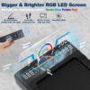 Walking Pad Treadmill with 12% 9-Level Auto Incline, 450 lbs Capacity RGB LED Screen, Bluetooth Speaker Under Desk Treadmill, Compact Treadmills for Home Hiking