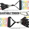 91rnm9BliBL._AC_SL1500_.jpg TheFitLife Exercise Resistance Bands with Handles - 5 Fitness Workout Bands Stackable up to 110/150/200/250/300 lbs, Training Tubes with Large Handles, Ankle Straps, Door Anchor, Carry Bag